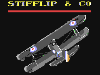 Stifflip & Co title screen for Commodore 64